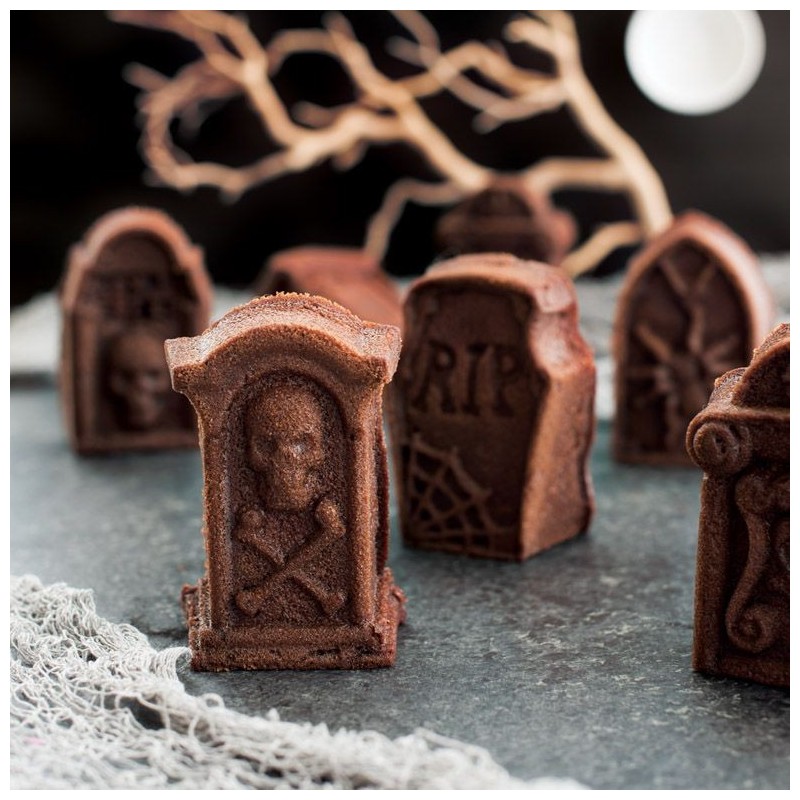 Molde 6 cavidades Tombstone Cakeletes Nordic Ware