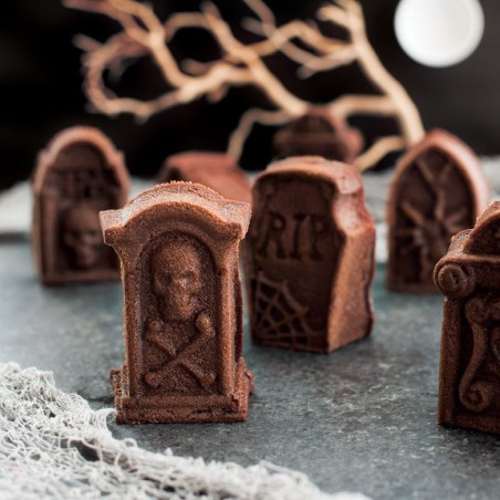 Molde 6 cavidades Tombstone Cakeletes Nordic Ware