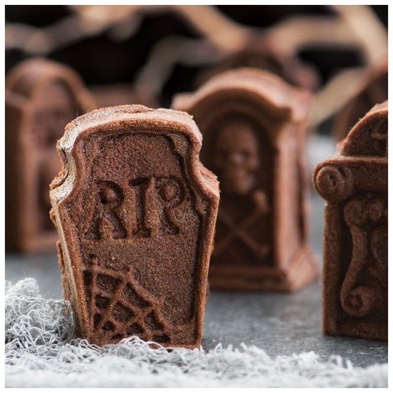 Molde 6 cavidades Tombstone Cakeletes Nordic Ware