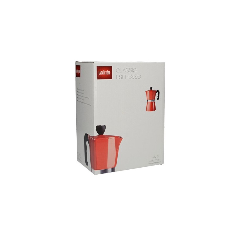 Cafetera Italiana 6 tazas Rojo La Cafetiere