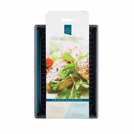 Molde rectangular + rejilla de 25 x 17 cm Chicago Metallic Kitchen Craft