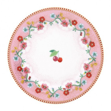 Plato de cerámica de 17 cm Cherry Pink Pip Stdio
