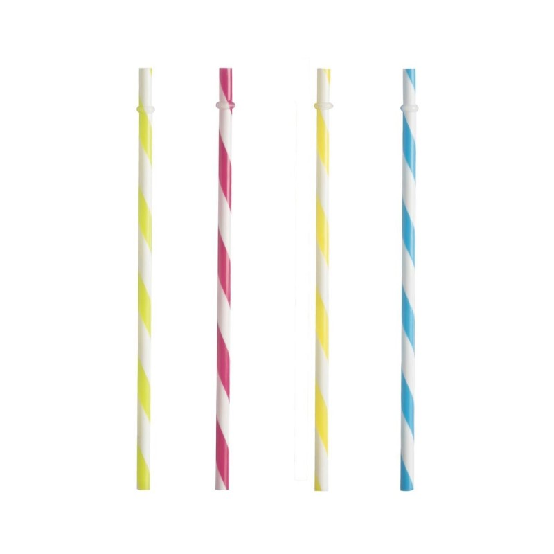 Pack de 4 Pajitas de colores para jarras Kilner