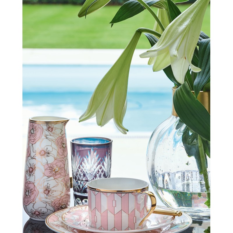 Taza + plato Aurelie Pale Pink Green Gate