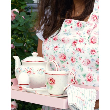 Taza + plato Lily White Green Gate