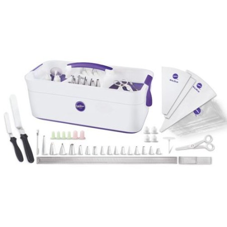 Caja almacenadora llena 48 piezas Decorator Preferred Decorating Set Wilton