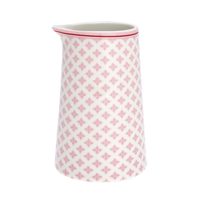 Lechera de cerámica 400 ml sin asa Sasha Pale Pink Green Gate