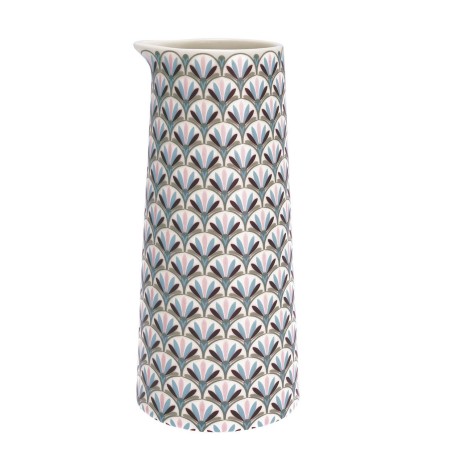 Lechera de cerámica 700 ml sin asa Victoria White Green Gate