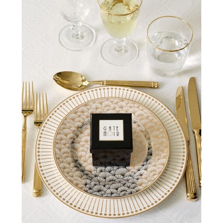 Plato de cerámica 20 cm Jaqueline Gold Get Noir Green Gate