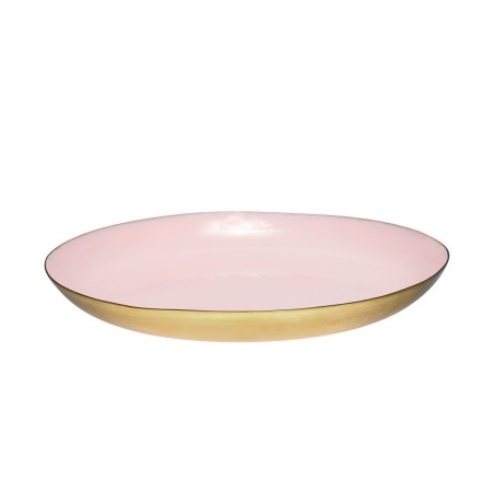 Bandeja redonda grande Rosa Pastel y Oro Green Gate