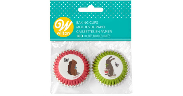 Cápsulas de Mini Cupcakes Rosa Verde Animales (100) Wilton