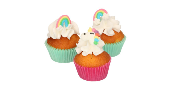 Decoraciones comestibles Unicornio y Arcoíris Funcakes