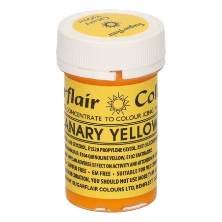 Colorante en pasta Canary Yellow Amarillo Canario Sugarflair
