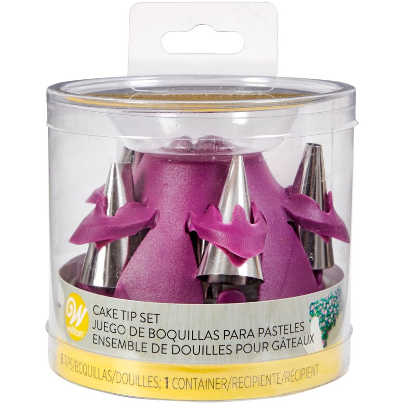 Pack 6 Boquillas para pasteles Wilton