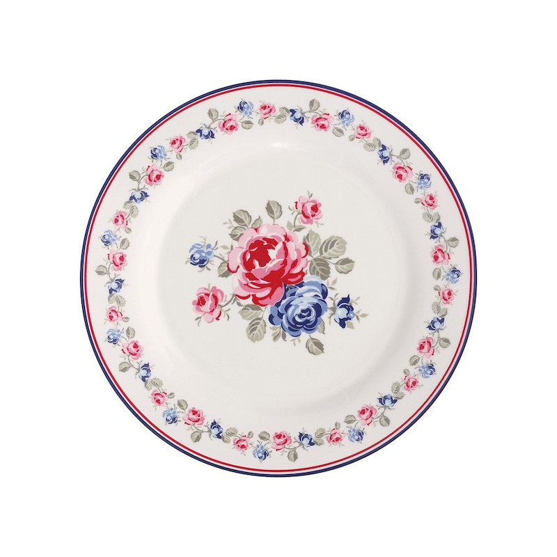 Plato de cerámica 20 cm Hailey White Green Gate