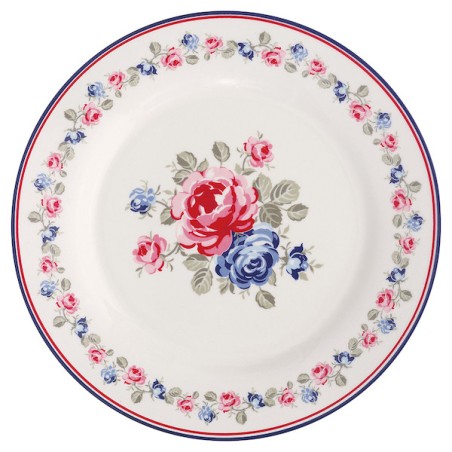 Plato de cerámica 20 cm Hailey White Green Gate