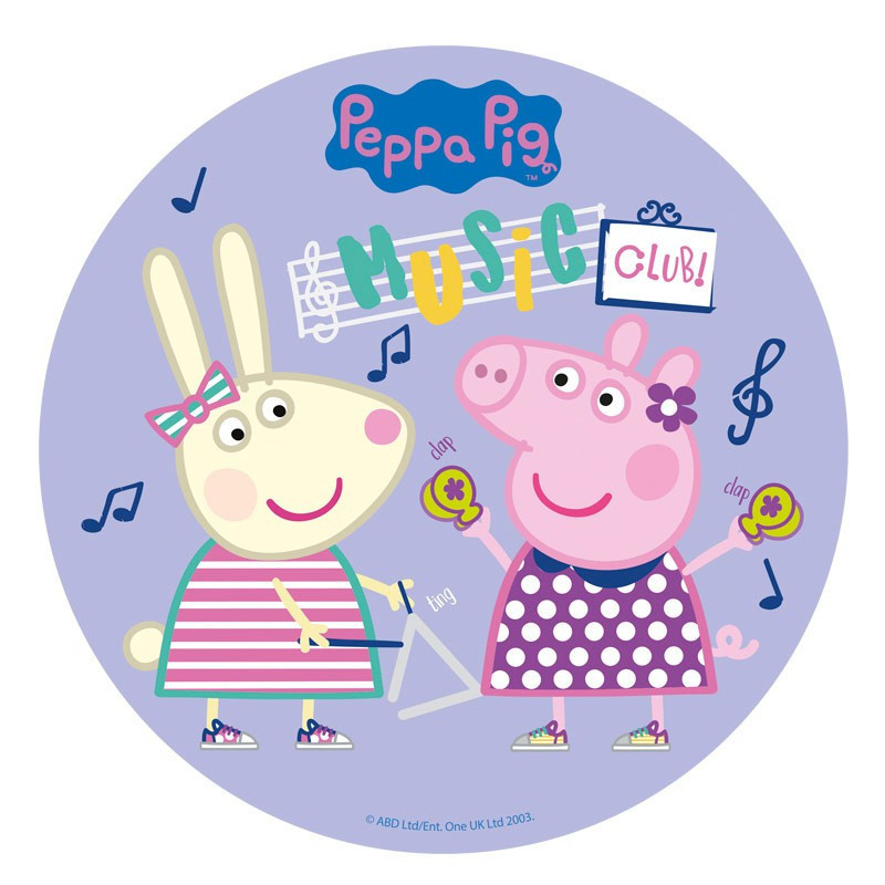 Oblea comestible Peppa Pig Music Dekora