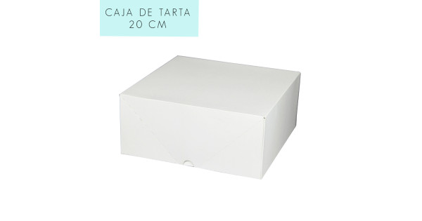 Caja para tarta 20 cm con tapa incluida