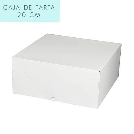 Caja para tarta 20 cm con tapa incluida