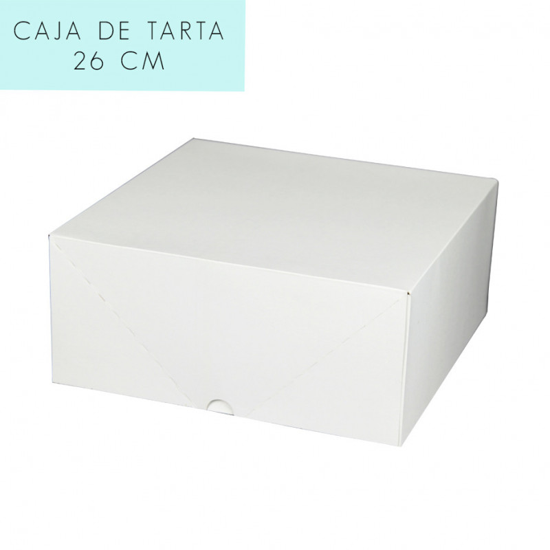 Caja para tarta 26 cm con tapa incluida