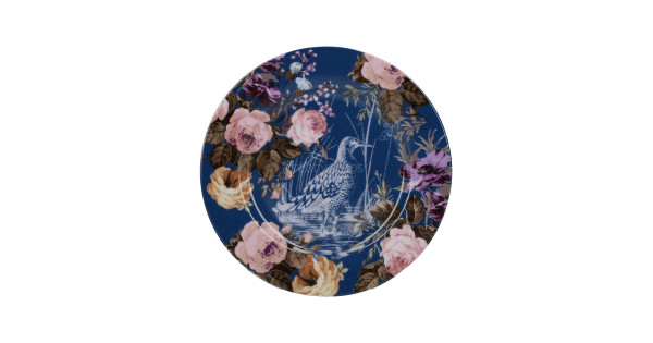 Plato de cerámica 19 cm Azul Marino y Flores Wild Apricity Creative Tops