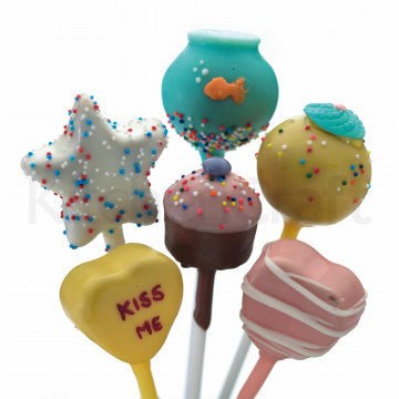 Molde silicona cakepops: redondo, cupcake, estrella y corazón Sweetly does it
