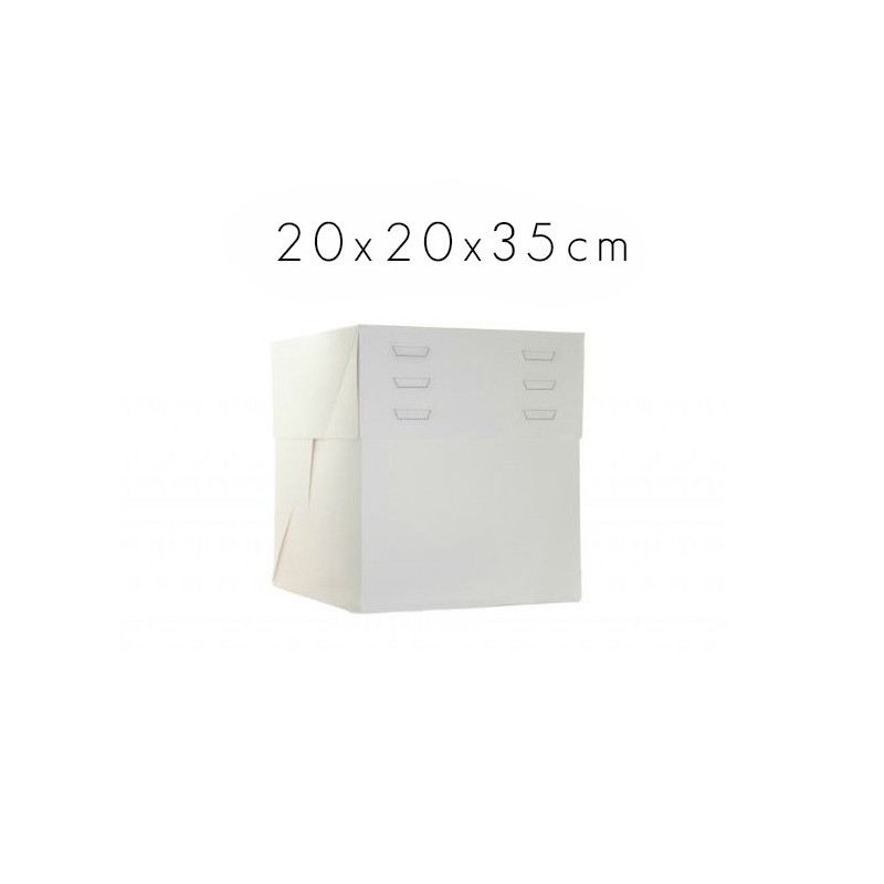 Caja para tartas de 20 cm con altura ajustable