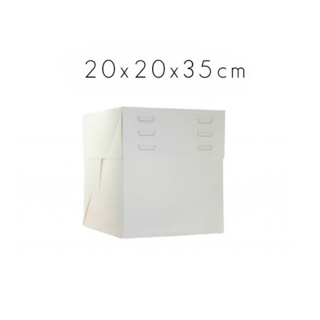 Caja para tartas de 20 cm con altura ajustable