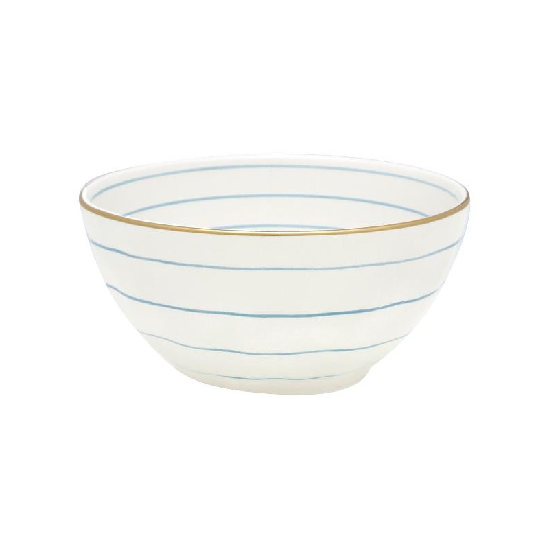 Bol de cerámica 15 cm Sally Pale Blue with gold Green Gate