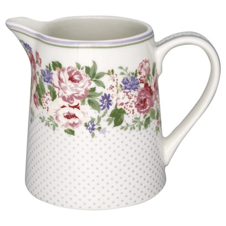 Lechera de cerámica 500 ml Rose White Green Gate