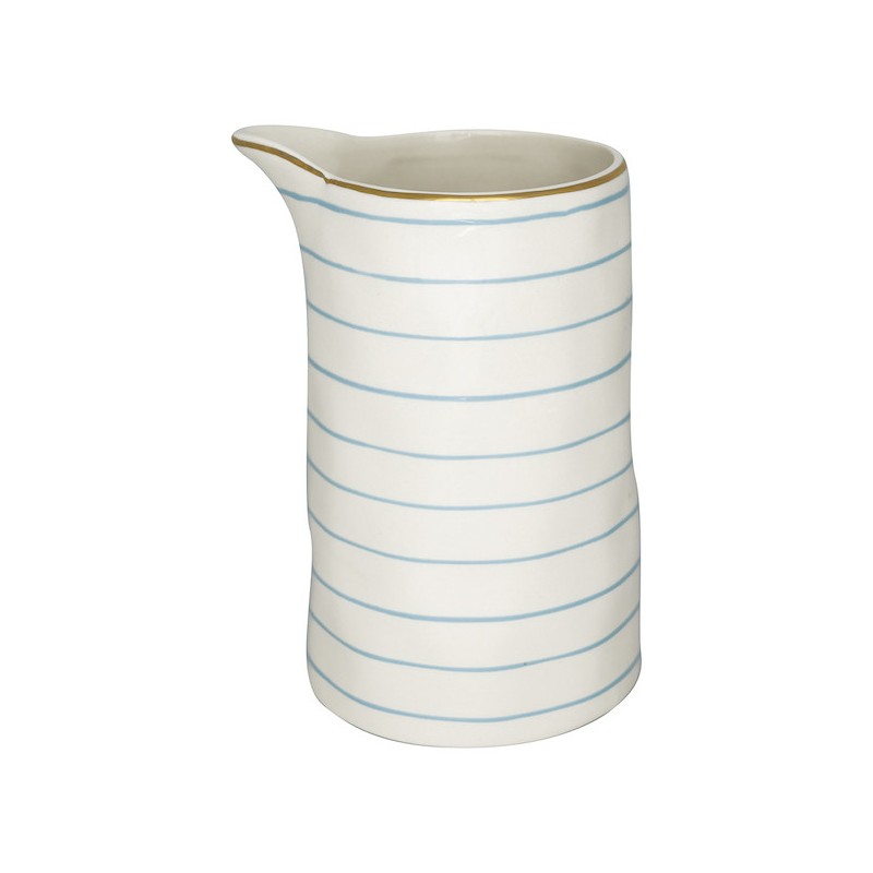 Lechera de cerámica 1L Sally Pale Blue with Gold Green Gate