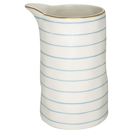 Lechera de cerámica 1L Sally Pale Blue with Gold Green Gate