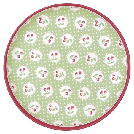 Plato de bambú 20 cm Cherry Berry  Green Gate