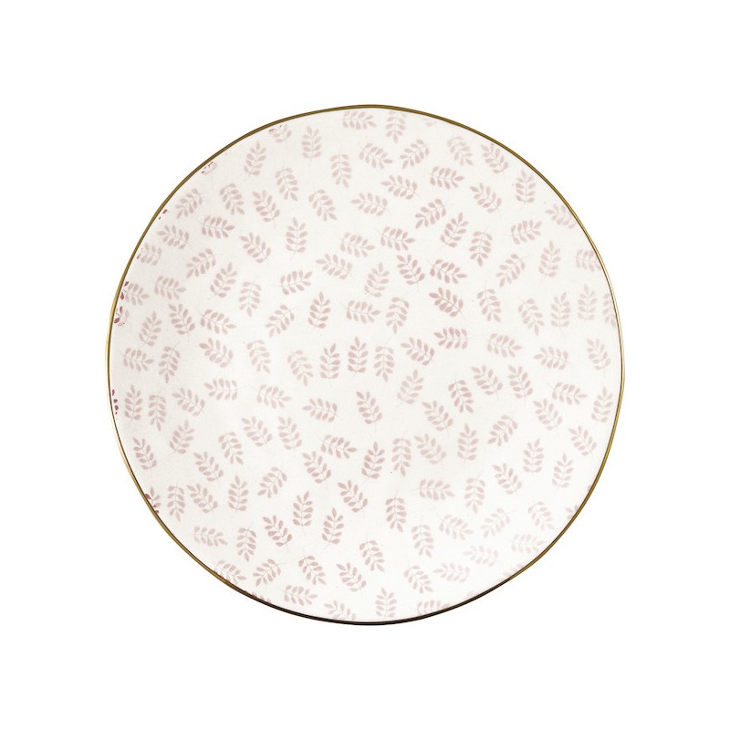 Plato de cerámica 20 cm Lianna Pale Pink Green Gate