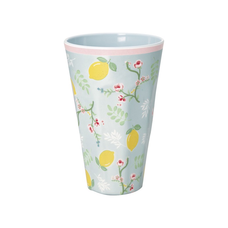 Vaso de melanina alto Limona Pale Blue Green Gate