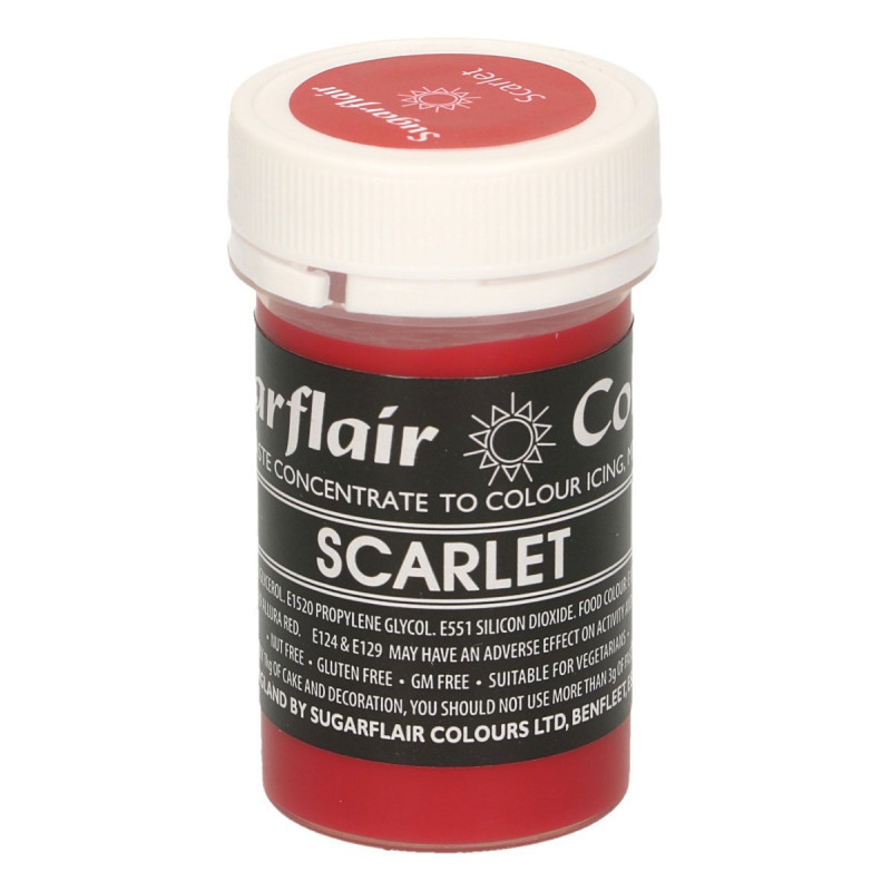 Colorante en pasta Gama Pastel Scarlet Sugarflair