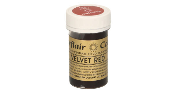 Colorante en pasta Red Velvet Rojo Sugarflair