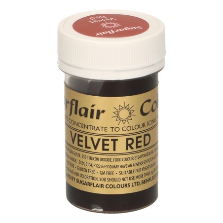 Colorante en pasta Red Velvet Rojo Sugarflair