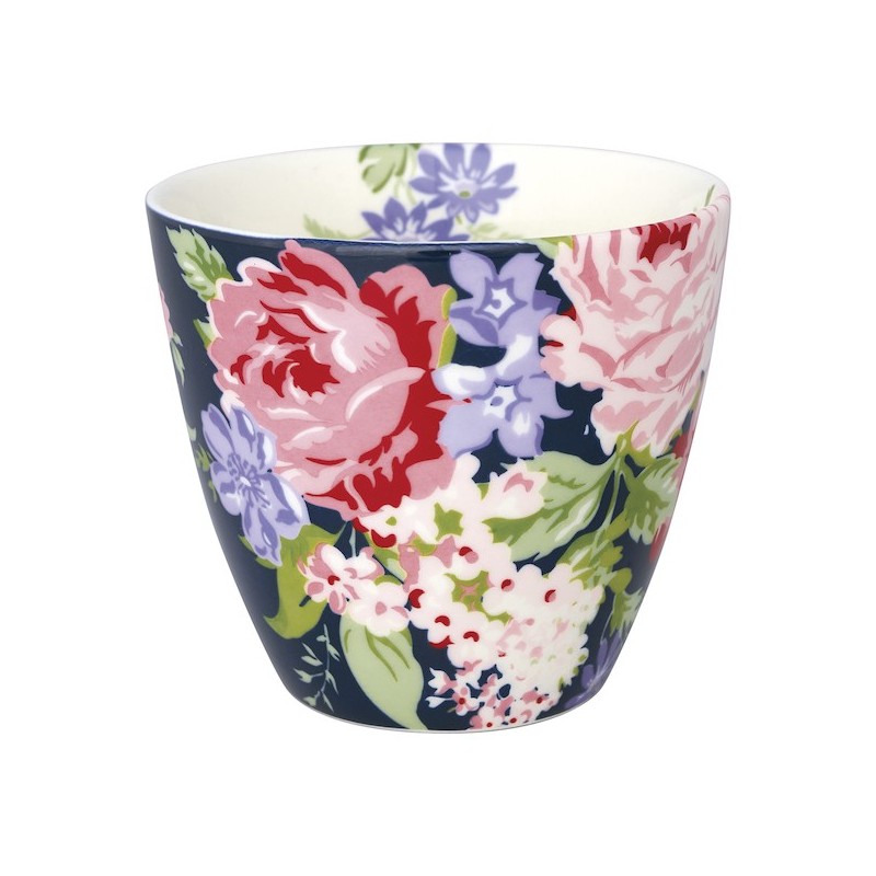 Tazón de leche Rose Dark Blue Green Gate