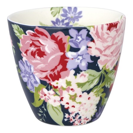 Tazón de leche Rose Dark Blue Green Gate