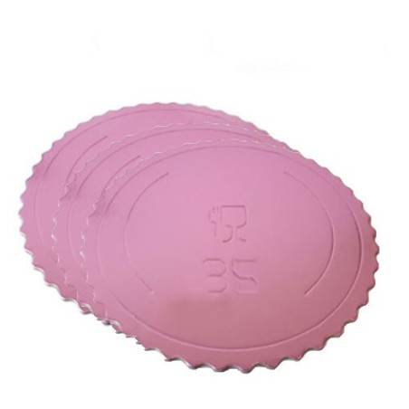 Bandeja redonda 35 cm x 3 mm Rosa Extra Fuerte