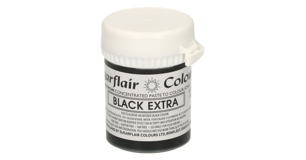 Colorante en pasta Negro Black Extra 42 gr Sugarflair