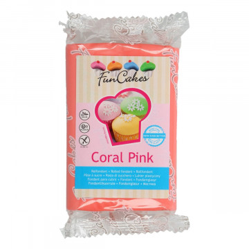 Fondant color Coral 250 gr Funcakes