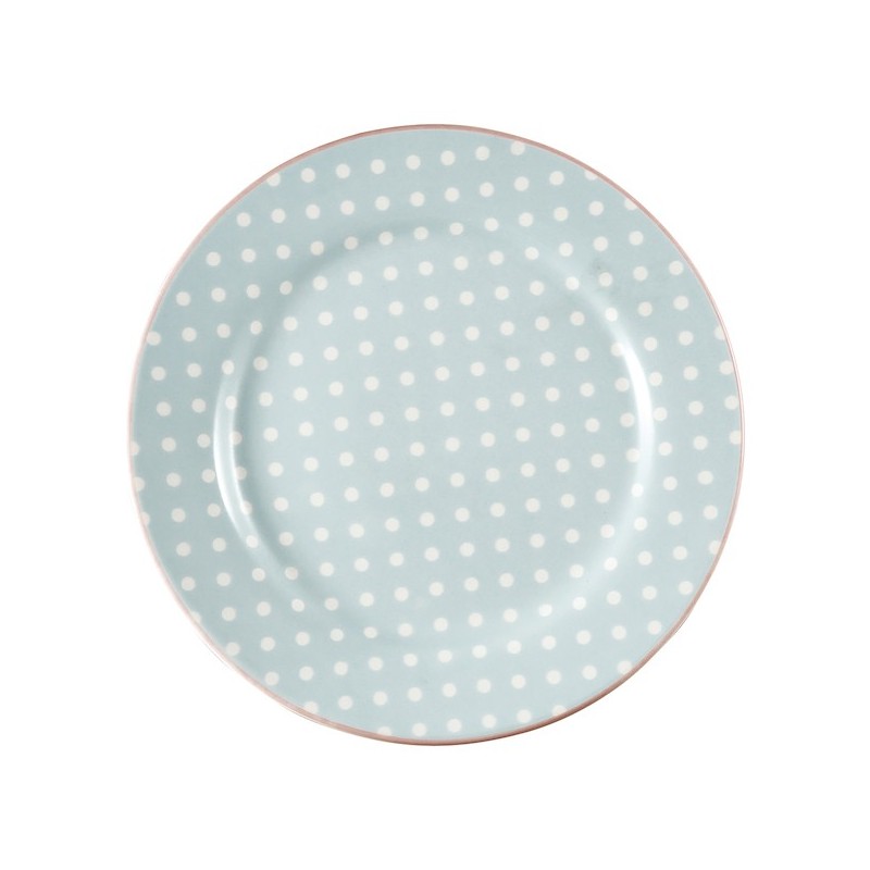 Plato de cerámica 20 cm Spot Pale Blue Green Gate