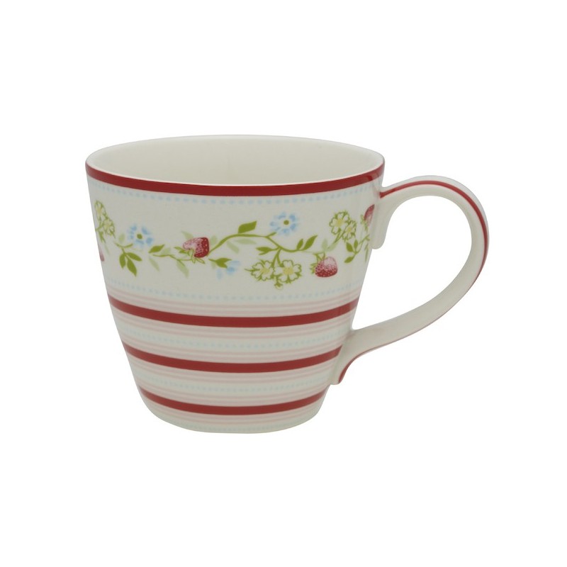 Taza con asa Gloria White Green Gate