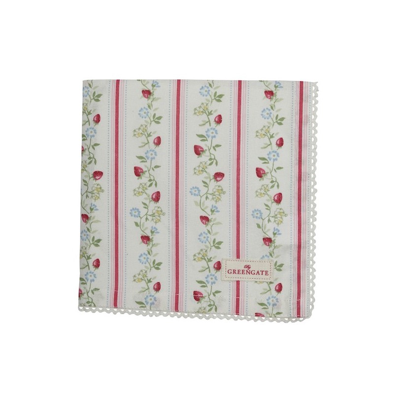Servilleta de Tela Gloria White Green Gate