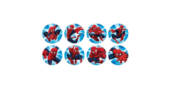Papel de azúcar para cupcakes 16 unidades Spiderman