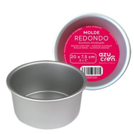 Molde redondo 20 cm x 7.5 cm Azucren