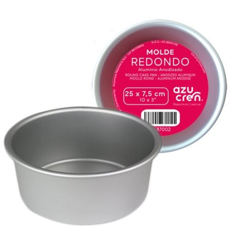 Molde redondo 25 cm x 7.5 cm Azucren