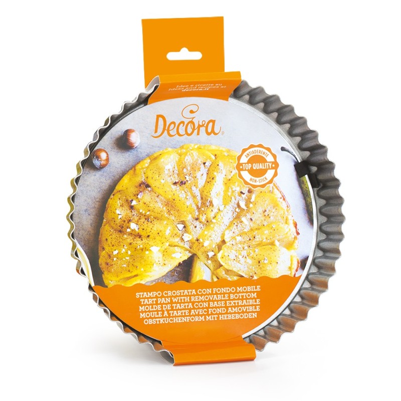 Molde redondo borde rizado 20 cm Decora Italia
